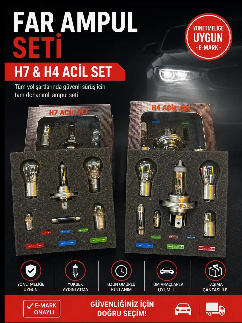 FAR AMPUL SETİ H4 ACİL SET