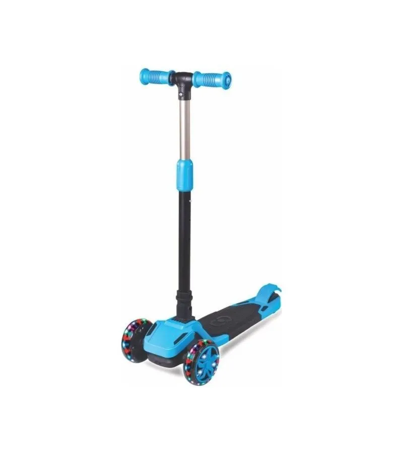 CW TULPAR IŞIKLI KATLANIR SCOOTER MAVİ