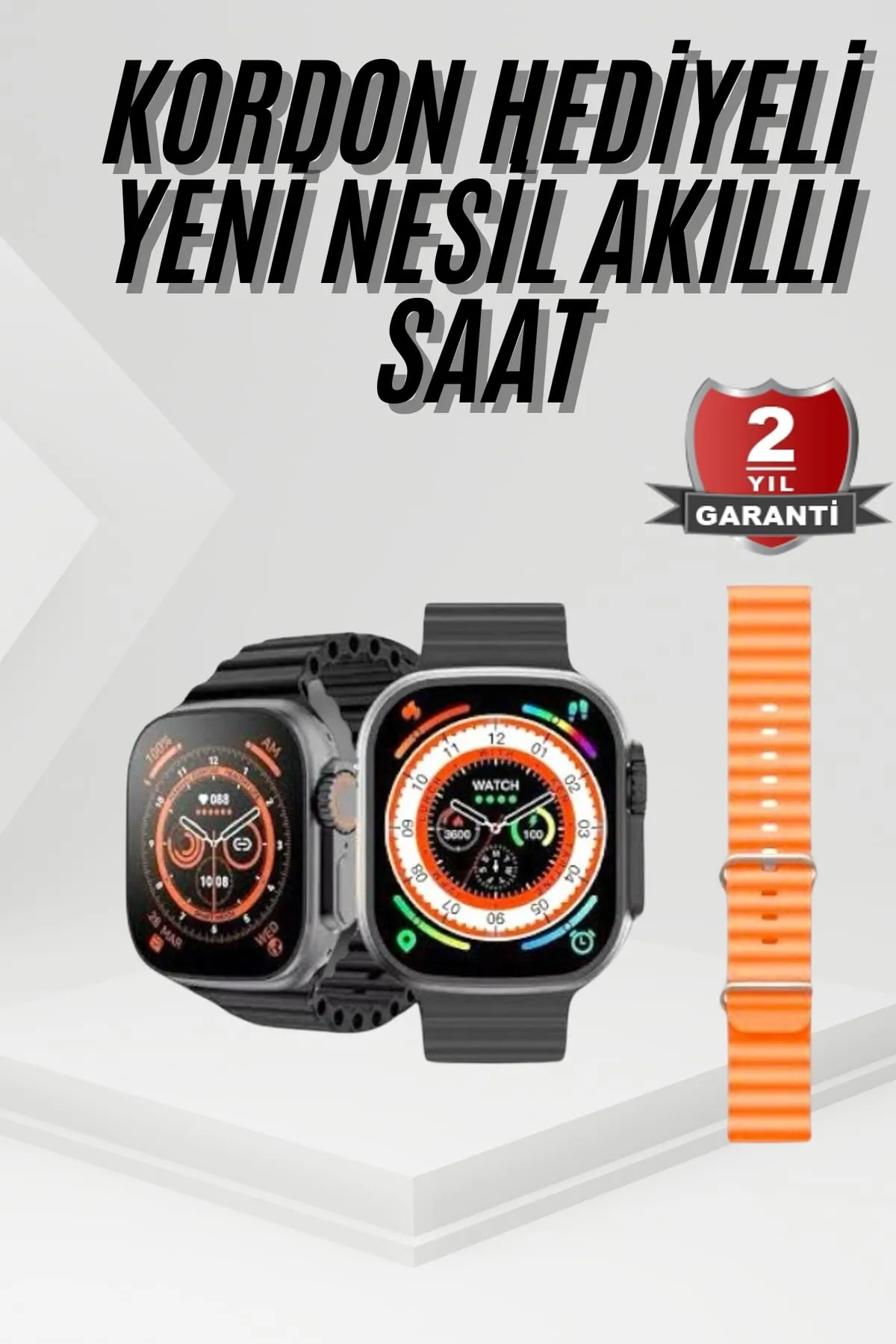 Akıllı Saat Sağlık Takibi Kalp Atışı Adımsayar Ultra Yeni Nesil nefes Egzersizi