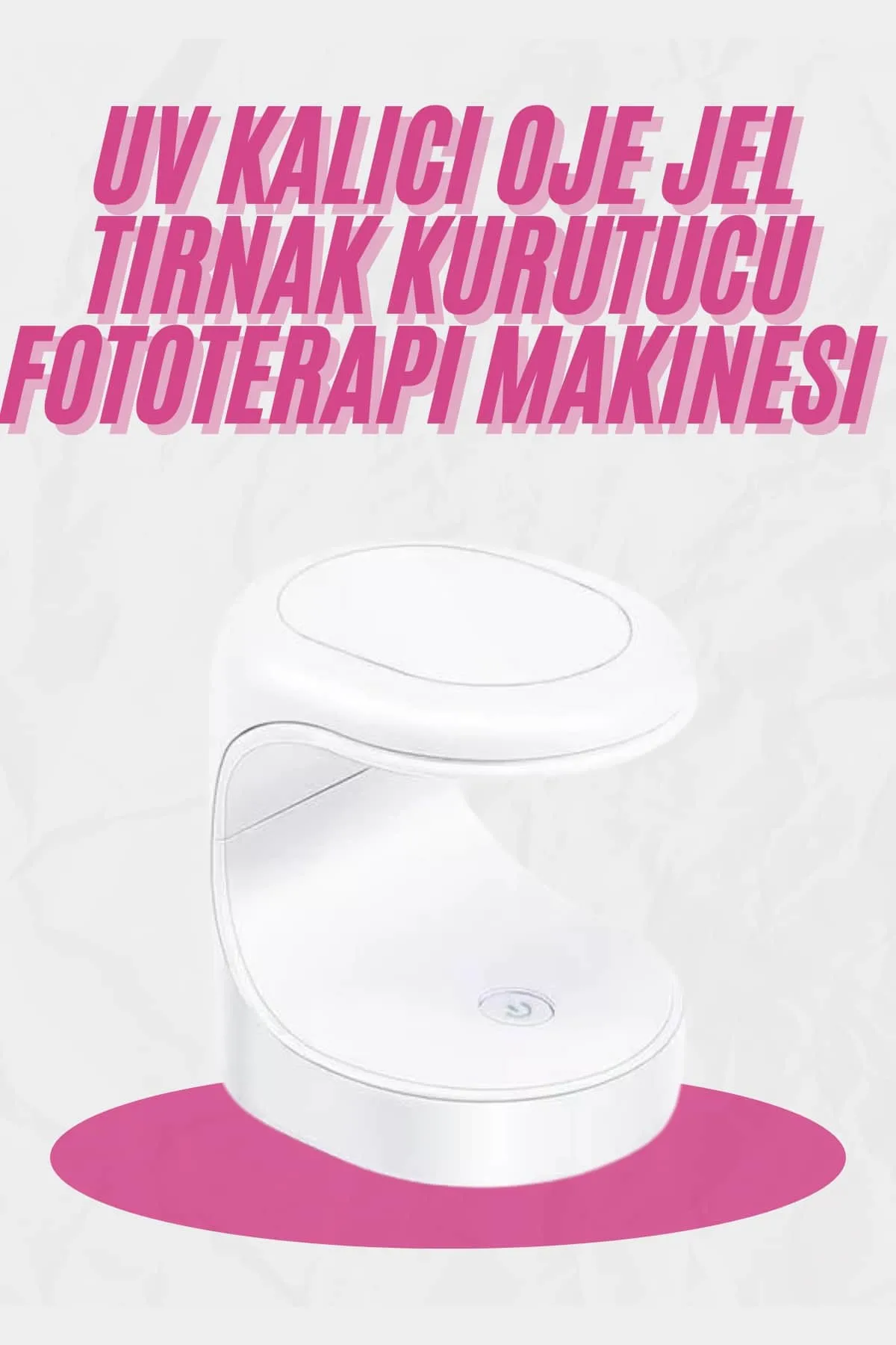 Kalıcı Oje Kurutucu Mini UV Işınlı Taşınabilir Hızlı ve Pratik Oje Kurutucu