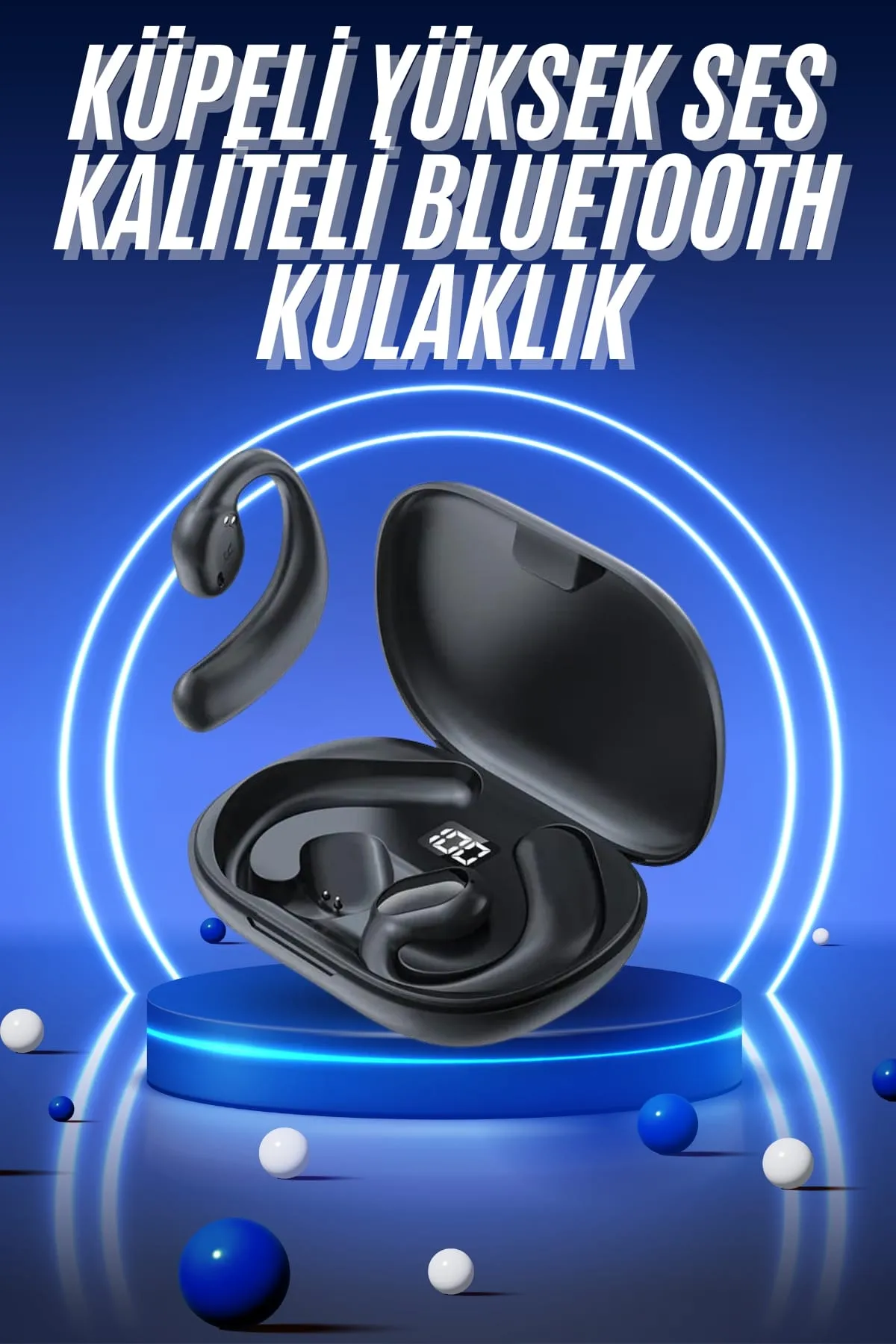 Kablosuz Küpeli Kulaklık Aktif Gürültü Önleyici Dokunmatik Kontrol