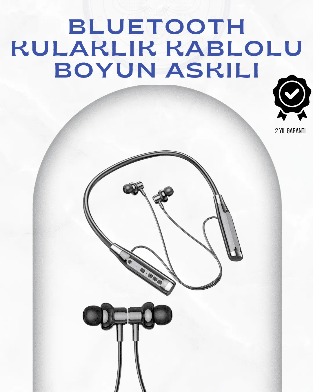 Boyun Askılı Kablosuz Kulaklık – 120 Saat Kesintisiz Müzik Keyfi