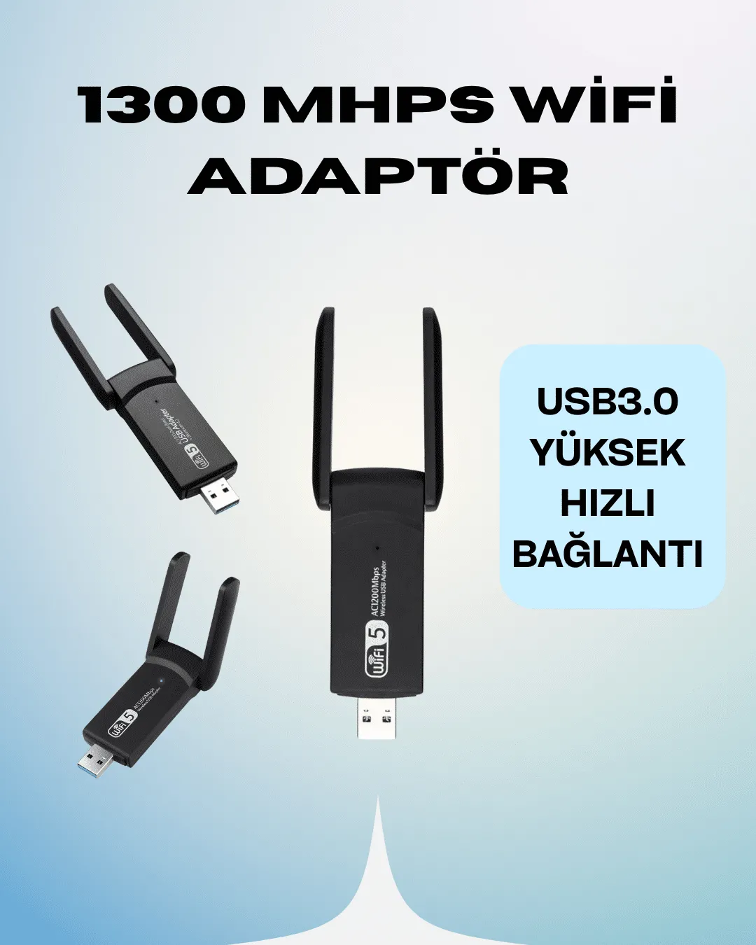 AC1200 USB WiFi Adaptör