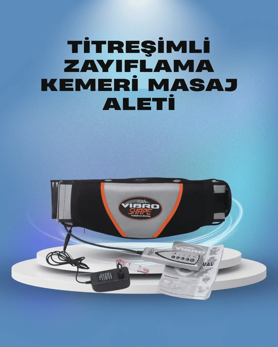 Göbek Bölgesi İçin Titreşimli Zayıflama ve Masaj Kemeri
