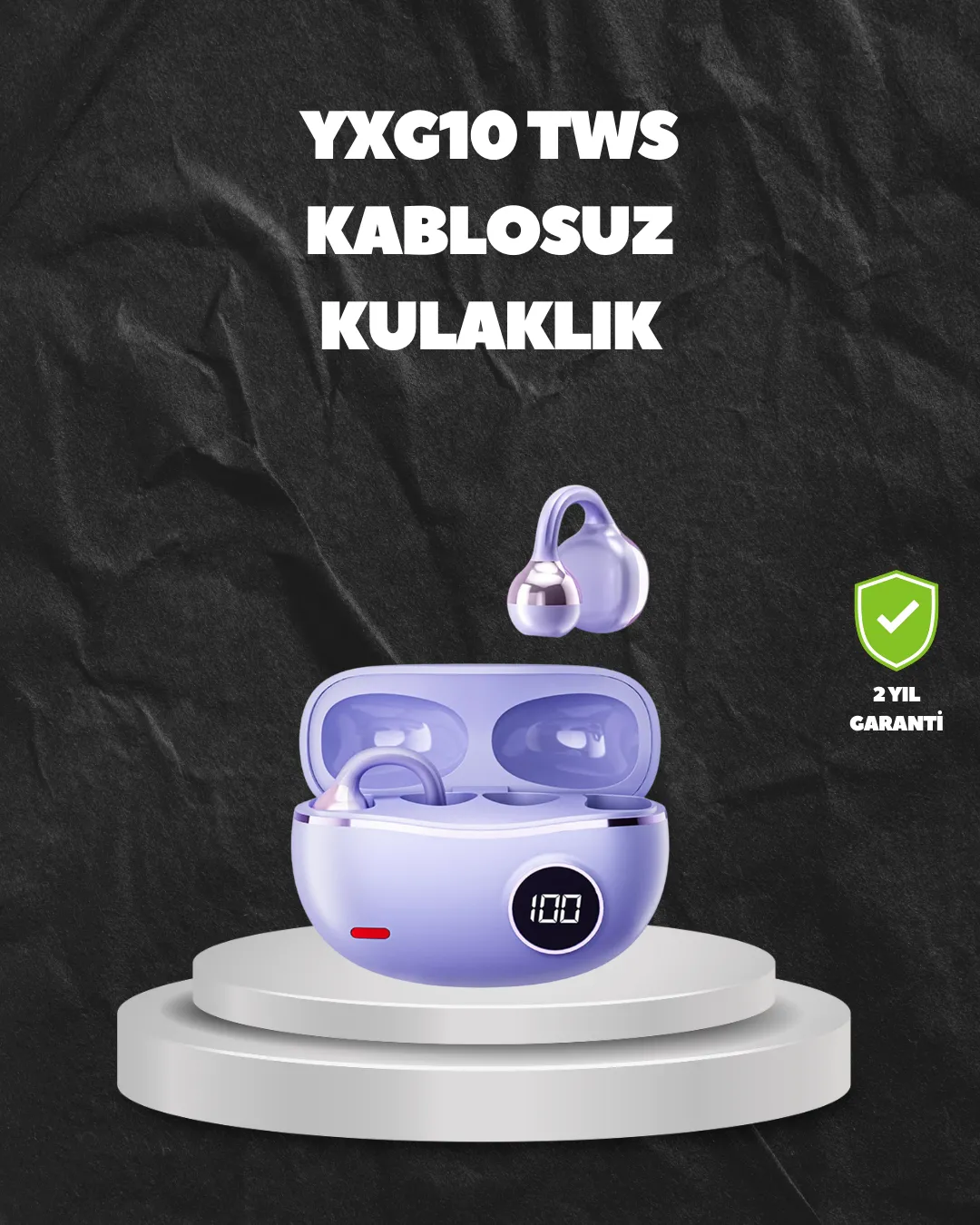 YXG10 TWS Kablosuz Kulak İçi – Elmacık Kemiği İletimli, Şık ve Hafif