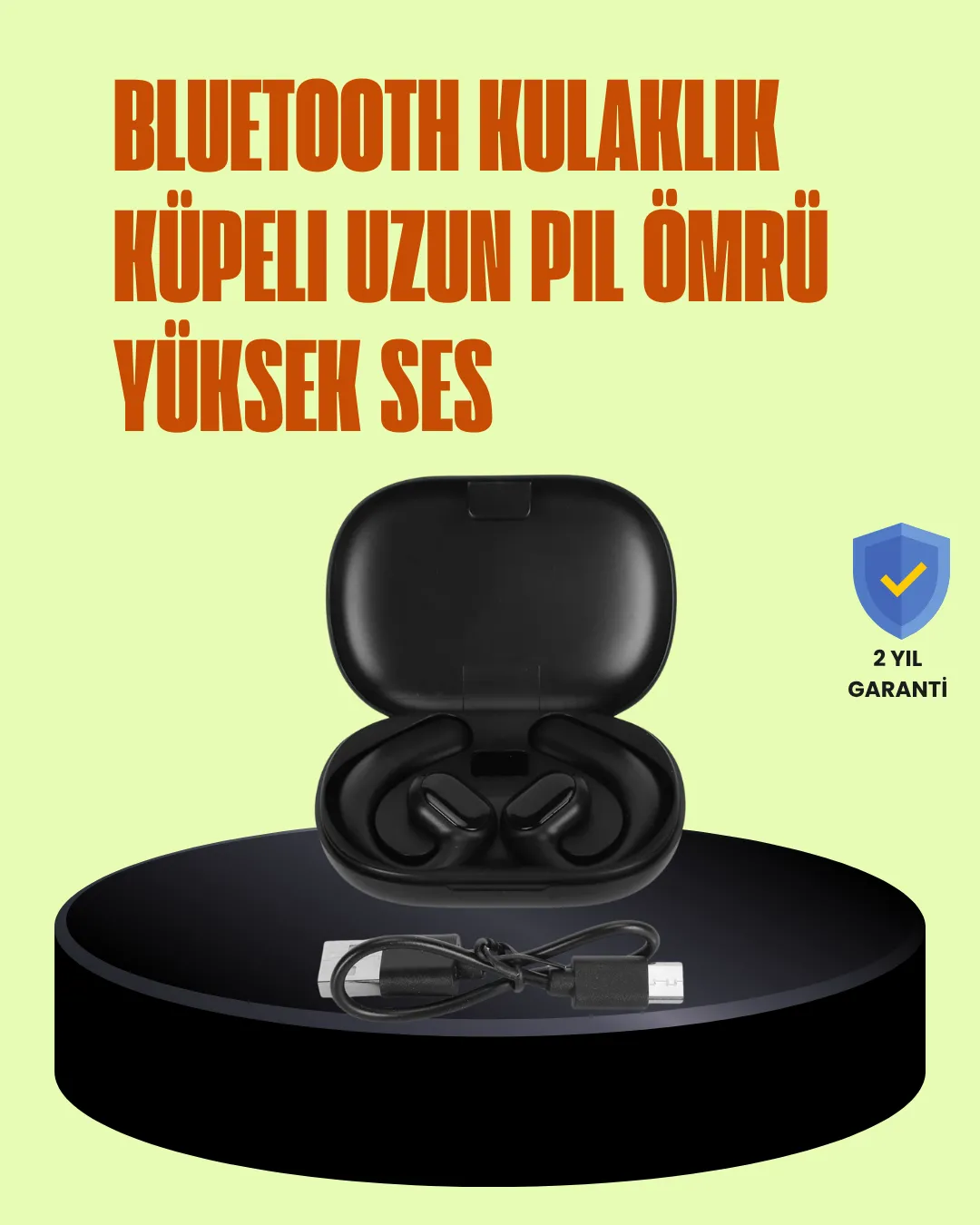 13 mm Sürücü Teknolojisiyle Yüksek Ses Kalitesi – Klipsli Spor Kulaklık