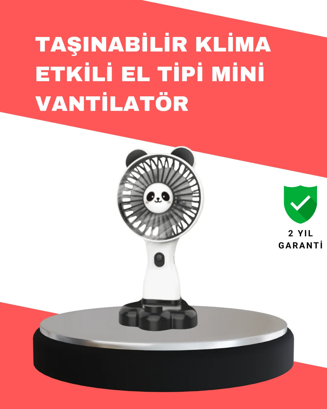 Dekoratif Tasarımlı USB Şarjlı El Vantilatörü