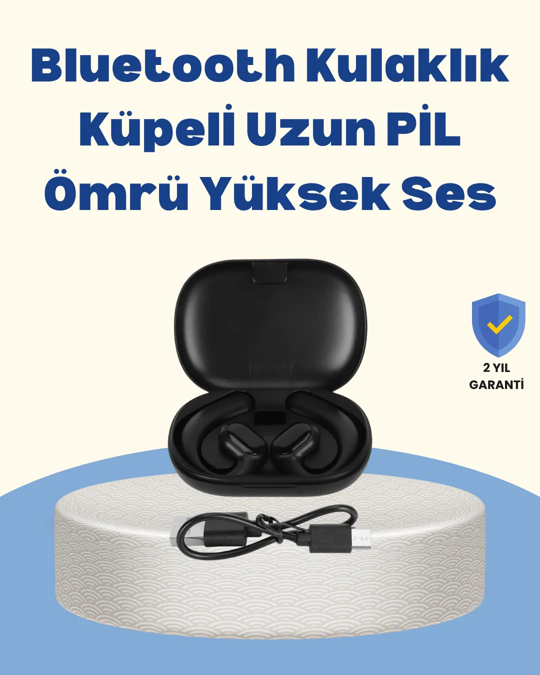 Uzun Süreli Konfor İçin Klips Tasarımlı Kablosuz Kulaklık – IPX6 Dayanıklı