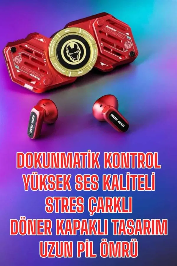 Bluetooth Kulaklık Stres Çarklı Döndürülebilir Uzun Şarj Süreli Oyuncu Kulaklığı