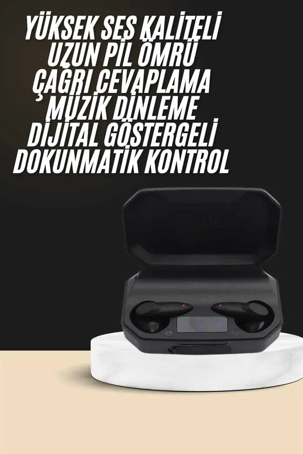Kulak İçi Bluetooth Kulaklık Rgb Işıklı Çift Mikrofonlu iOS/Android Uyumlu BT 5.2
