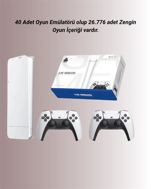 M15 Retro Konsol – 20.000 Oyunlu, Çift Gamepadli, 4K HDMI