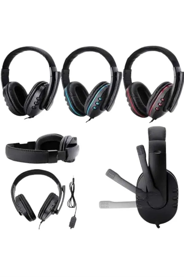 Mikrofonlu Gamer Kulaklık Oyuncu Kulaklığı Yüksek Ses Kaliteli Stereo Yumuşak Yastıklar