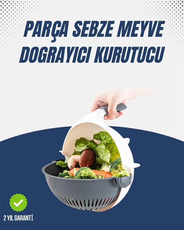 Sebze Doğrama ve Rendeleme İçin Pratik Mutfak Aparatı