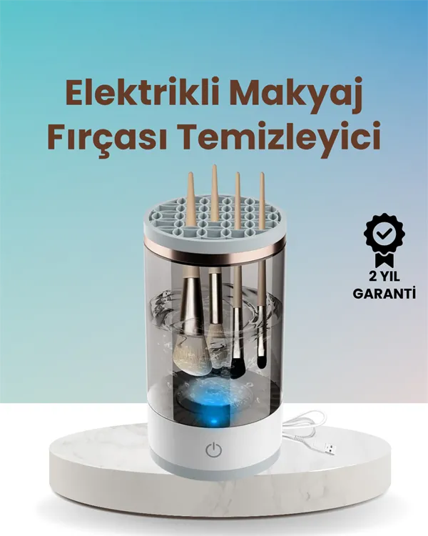 USB Şarjlı Derin Temizlik Makyaj Fırçası Yıkama Makinesi
