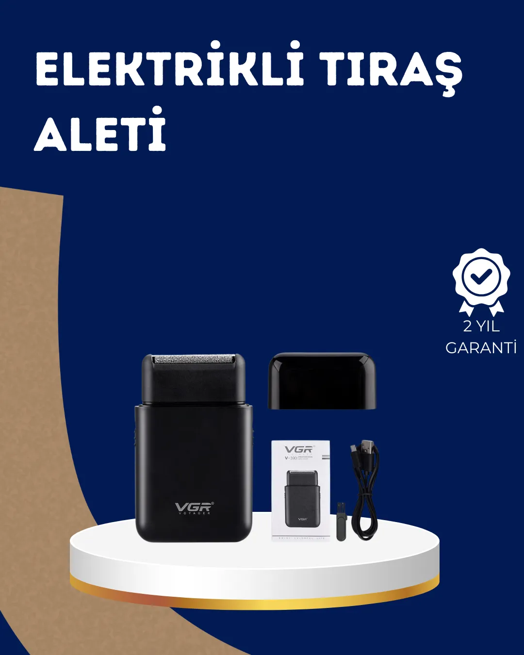 Ultra İnce Elektrikli Tıraş Makinesi | USB Şarjlı ve Su Geçirmez