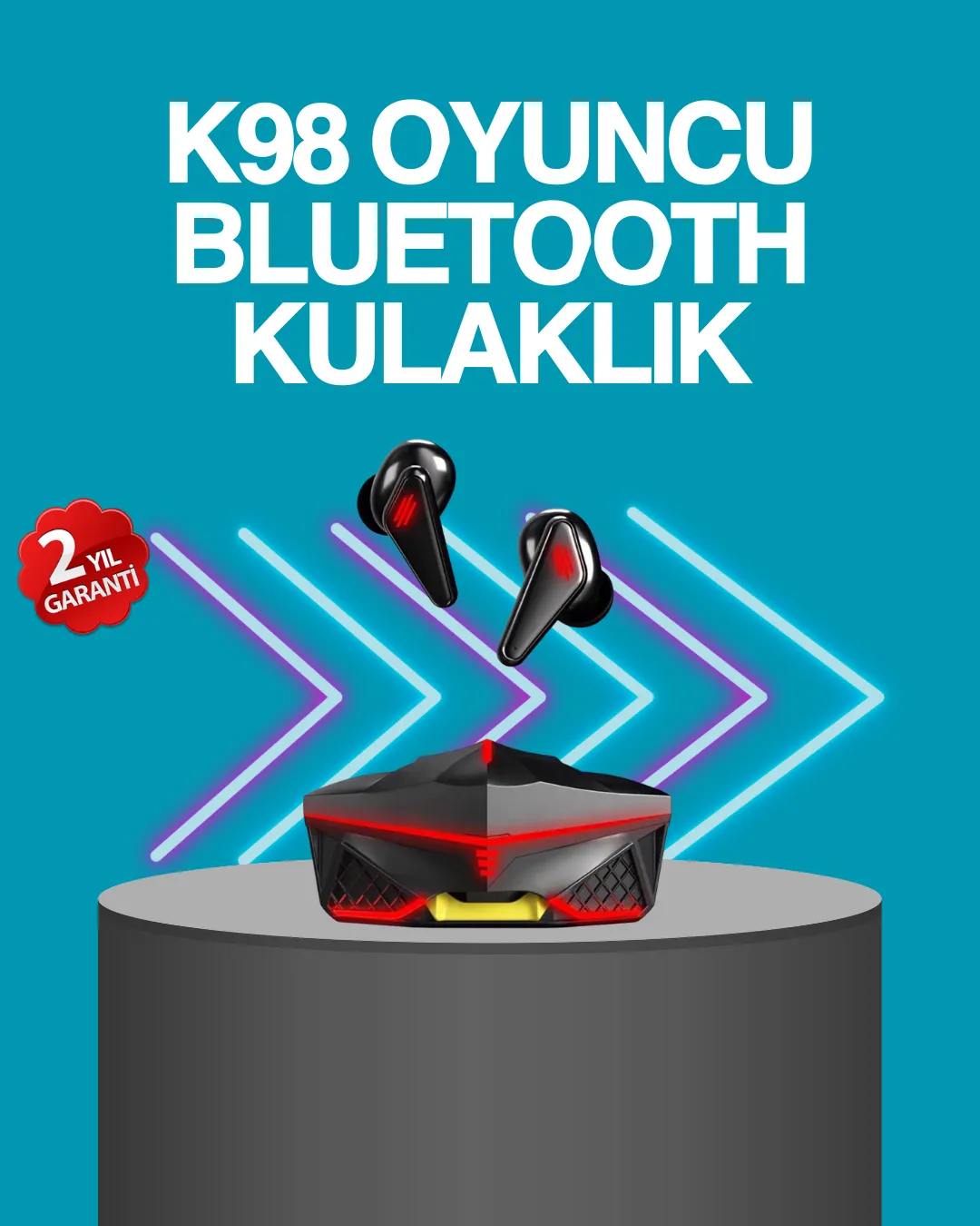 Kablosuz Bluetooth 5.0 Metal Kasa Gaming Kulaklık