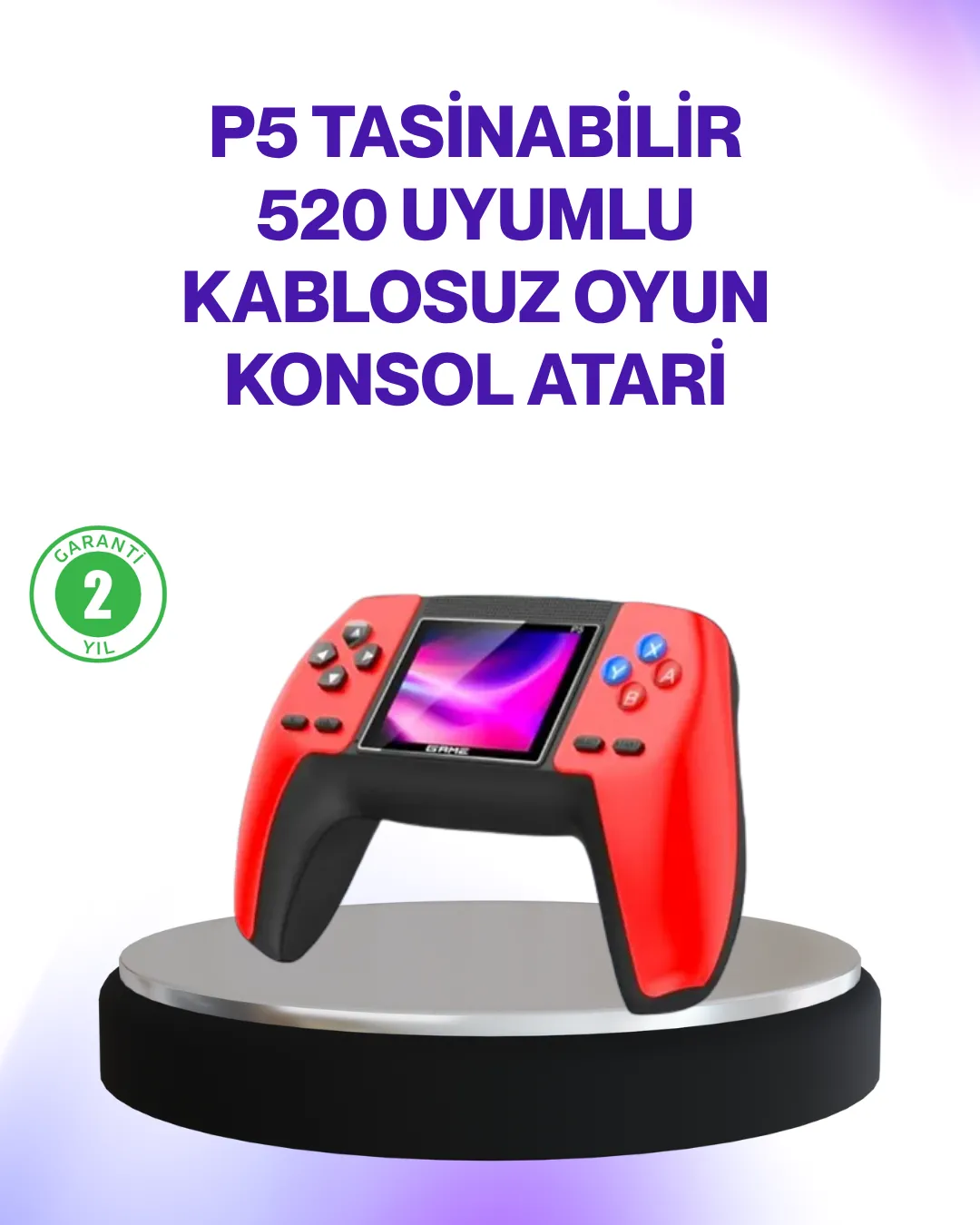 520 Klasik Oyunlu P5 Retro Elde Taşınabilir Konsol
