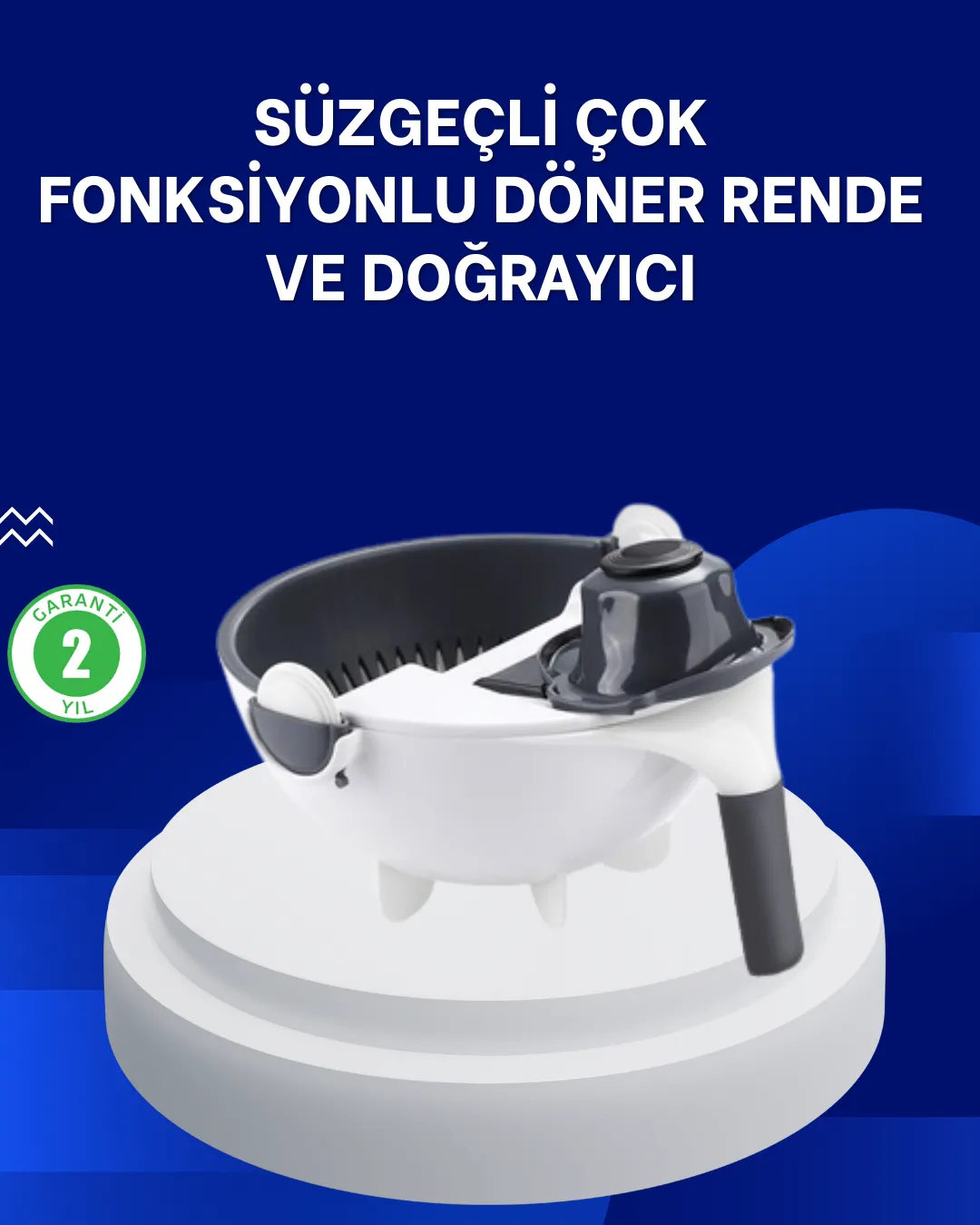 Mutfak İçin Pratik 5 Bıçaklı Rende ve Süzgeç Seti
