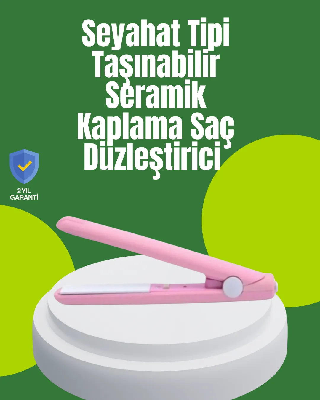 Yüzer Plakalı Kompakt Bukle Maşası – Elastik Tutuculu, Saç Dostu Profesyonel Tasarım