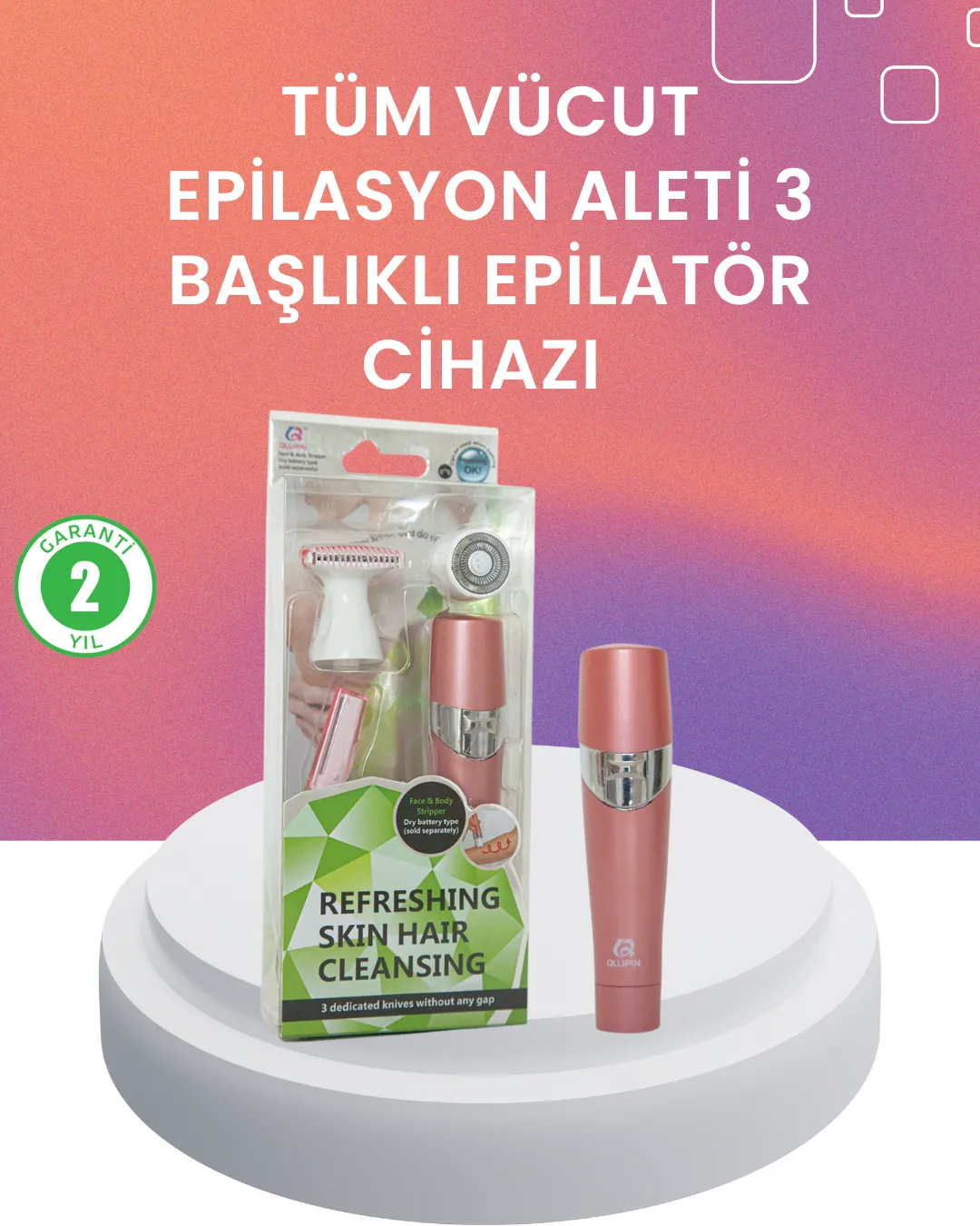 Yumuşak ve Pürüzsüz Cilt İçin Epilasyon Seti