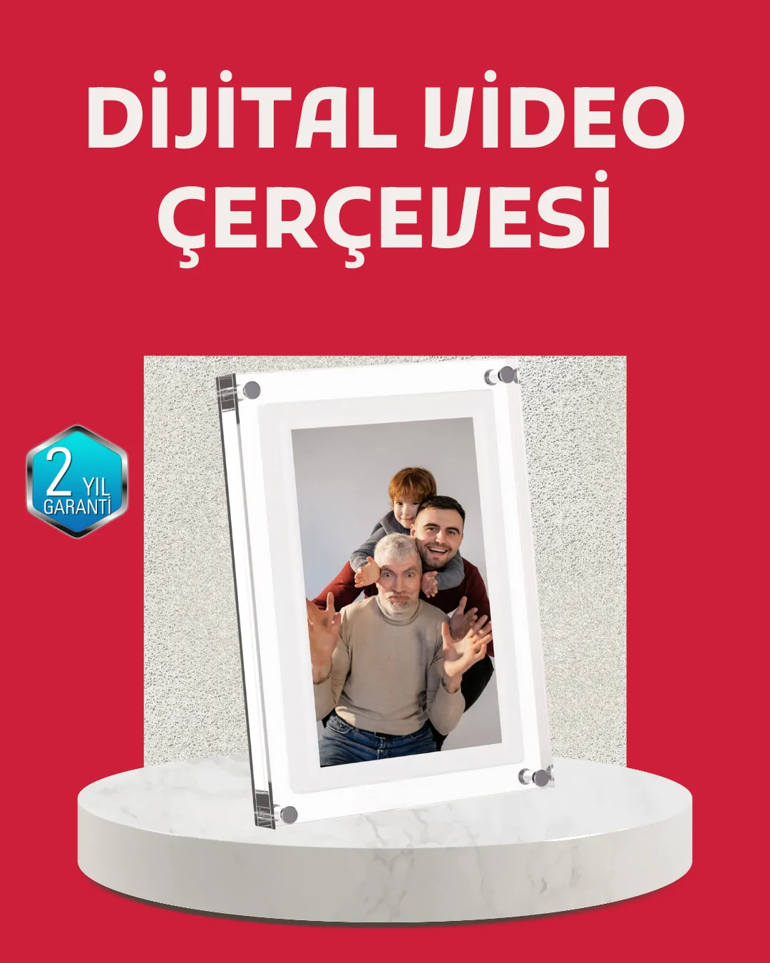 Kompakt Tasarımlı 7 İnç Dijital Fotoğraf Çerçevesi – Modern ve Şık Görünüm