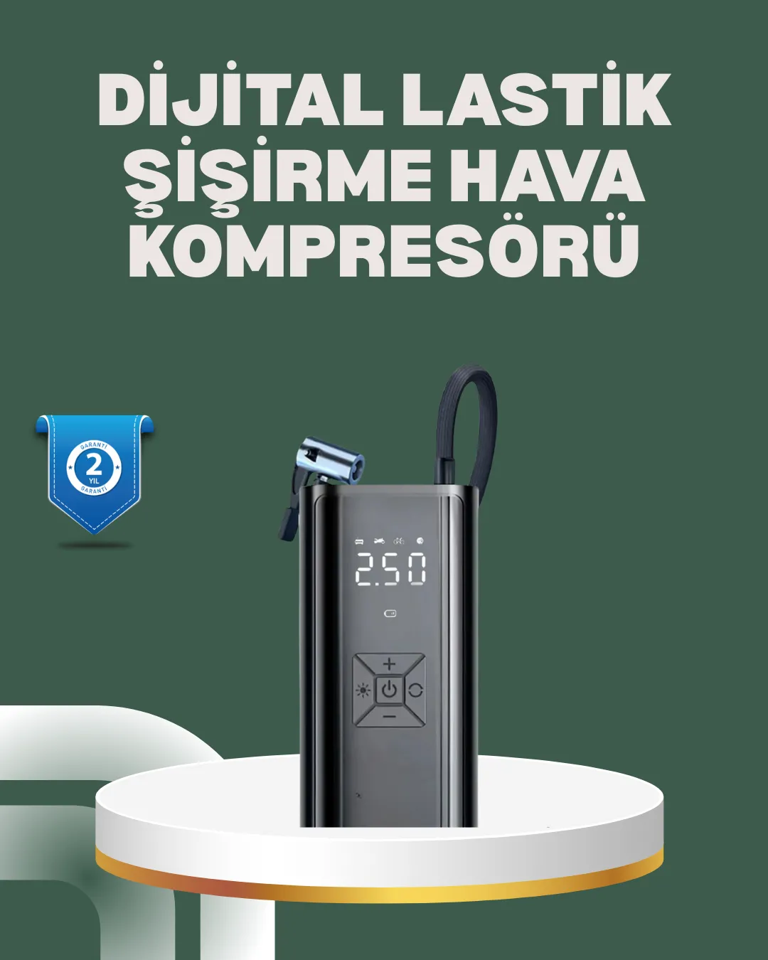 Bisiklet, Motosiklet ve Araçlar İçin Çok Amaçlı Hava Pompası