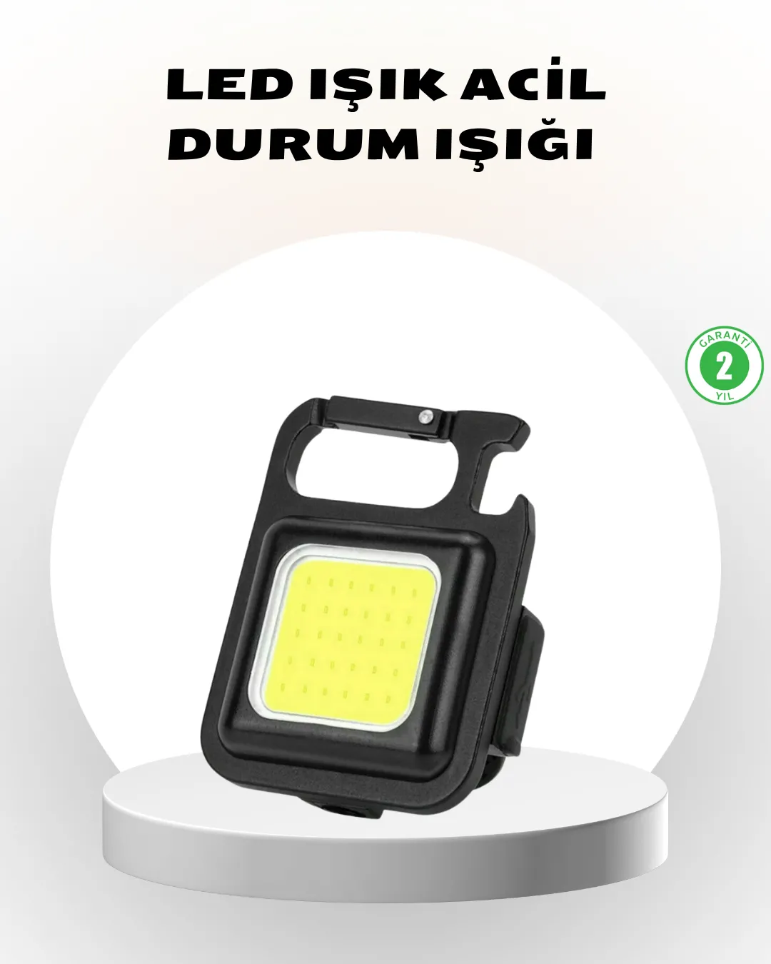 Süper Parlak 800 Lümen LED Fener – USB Şarjlı, 3 Işık Modlu, Mini Taşınabilir ve Anahtarlık Tipi
