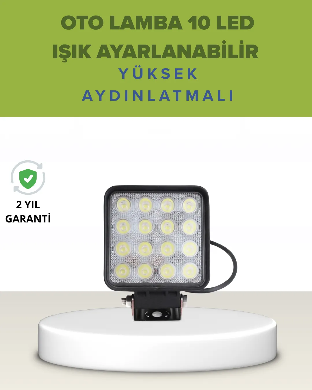 Araç Dışı Aydınlatma İçin LED Far | Zorlu Koşullara Dayanıklı, Çok Amaçlı