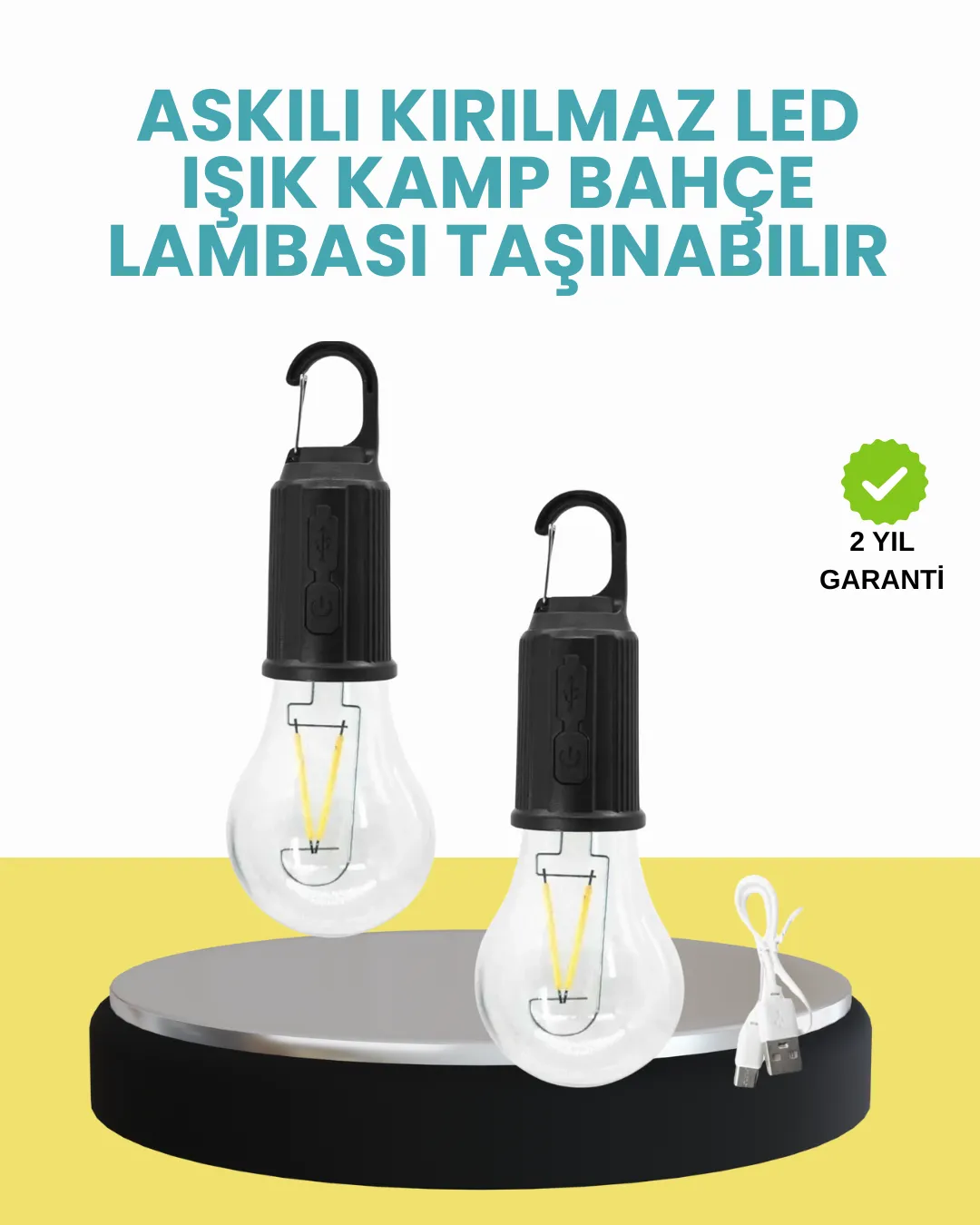 Su Geçirmez Dış Mekan LED Çadır Işığı