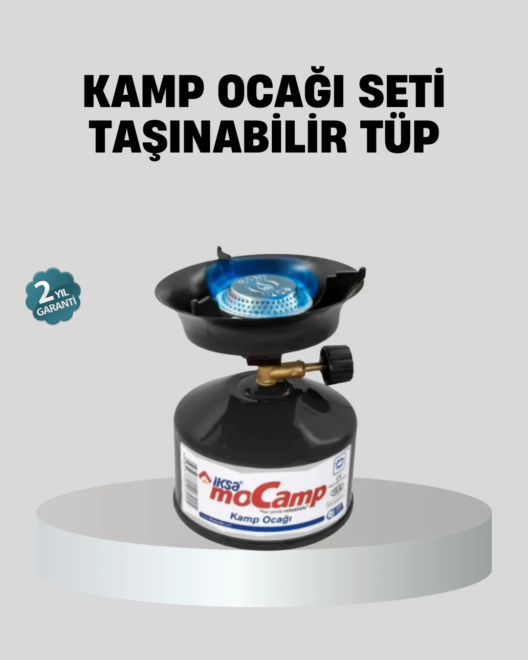 Taşınabilir Kamp Ocağı Seti Pişirme Alanı Ayarlanabilir Alev