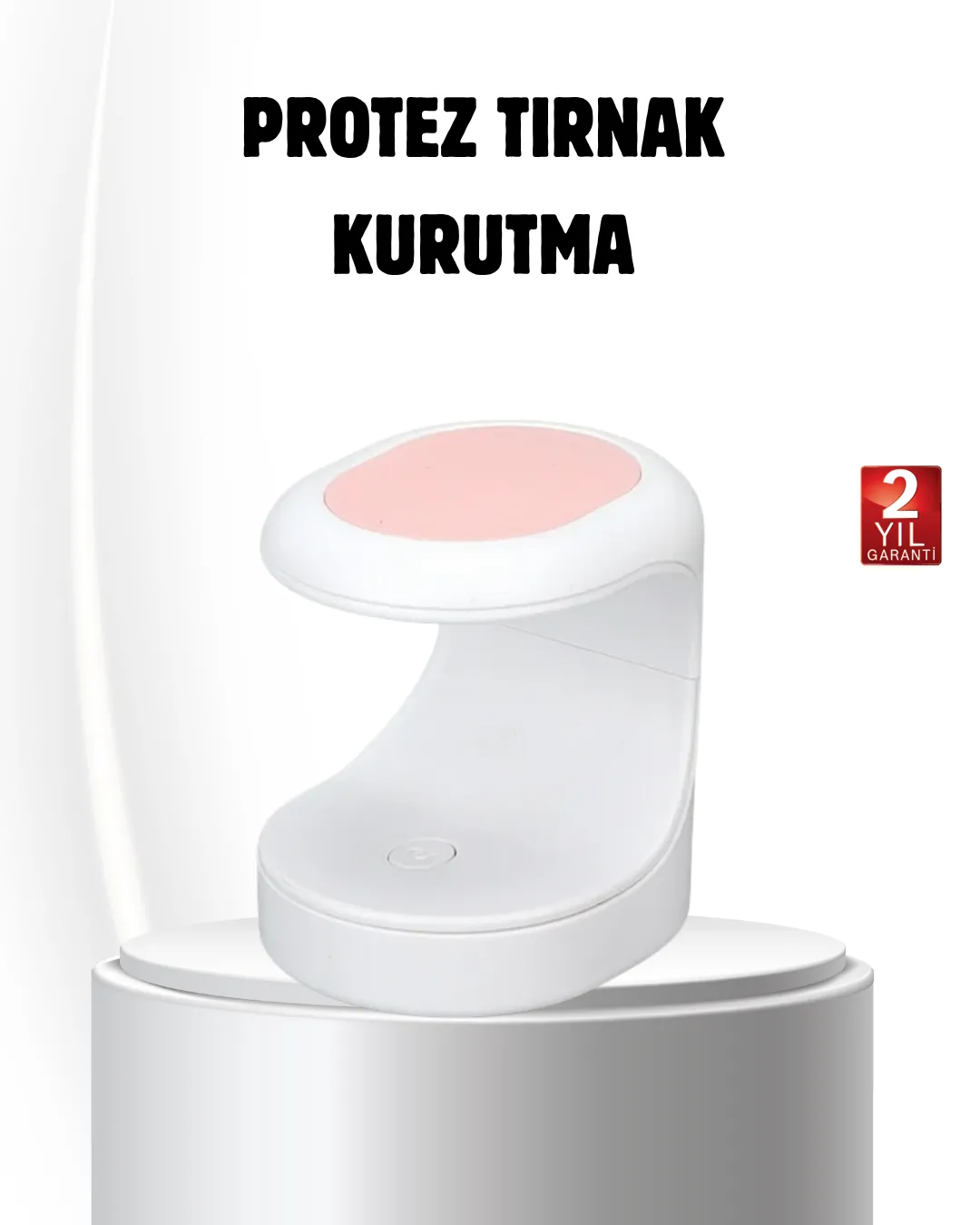LED Mini Oje Kurutucu Taşınabilir Hızlı Kuruma Cihazı 3 LED Işıklı