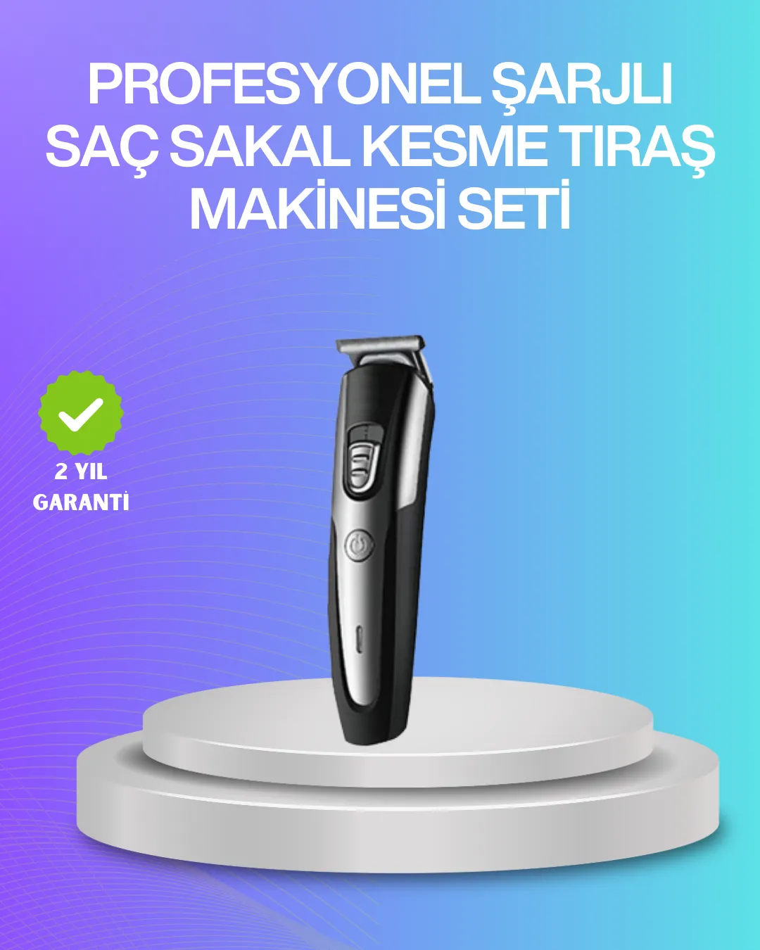 Kablosuz Saç Sakal Kesme Makinesi Kuaför Tipi Hassas Kesim