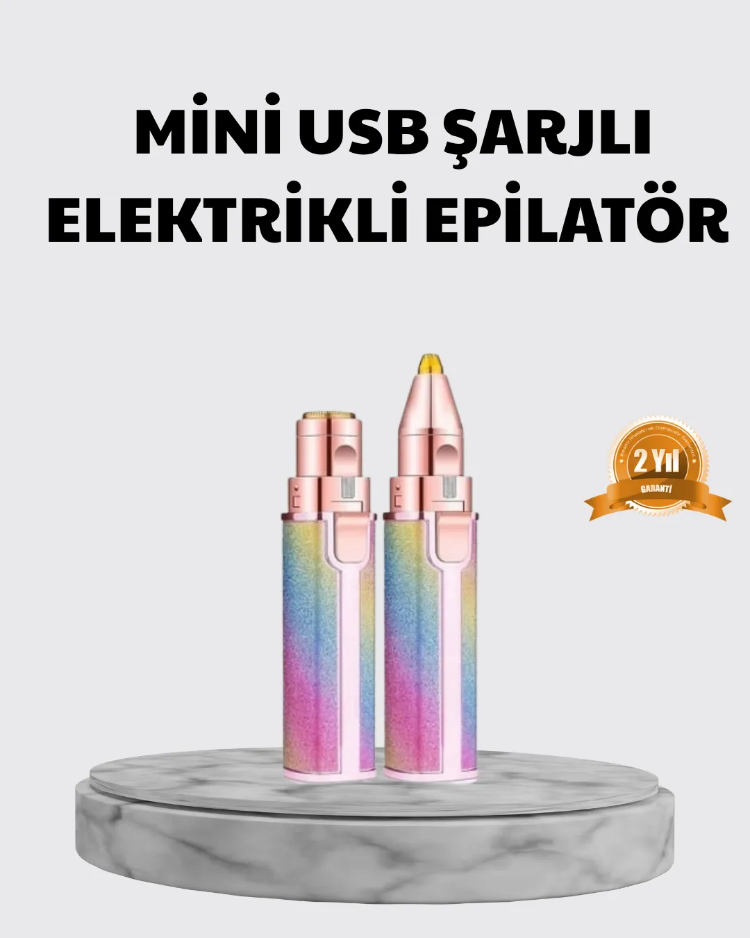 Mini Yüz ve Kaş Epilatörü – 8000 RPM Güçlü Motor ve Paslanmaz Çelik Başlık