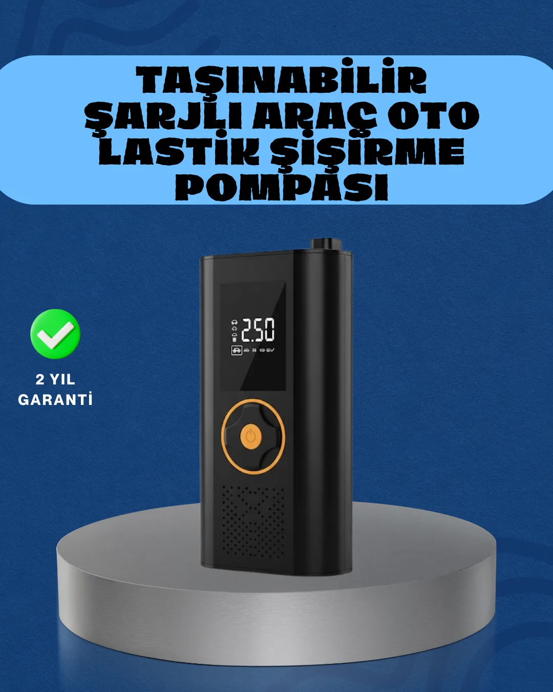 Otomatik Duran Dijital Hava Pompası Kompakt ve Taşınabilir Tasarım