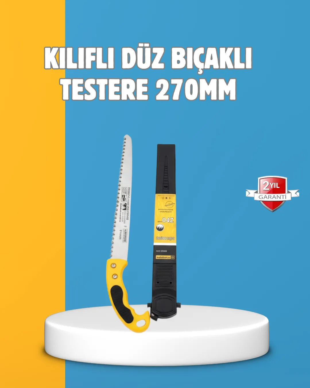 Düz Bıçaklı Budama Testeresi Kılıflı Güvenli Tasarım