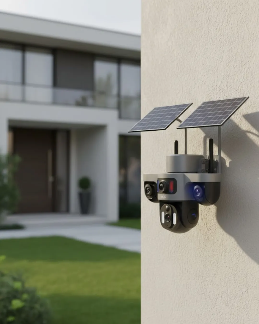 Solar Enerjili 4G IP Kamera Kablosuz Dış Mekan Güvenlik ve Uzaktan İzleme