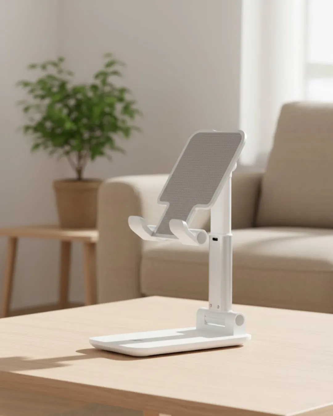Kaymaz Silikon Yüzeyli Ergonomik Telefon Standı