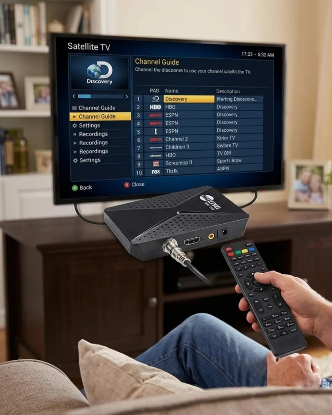 Gelişmiş Özellikli Uydu Alıcısı HDMI AV USB WiFi Destekli
