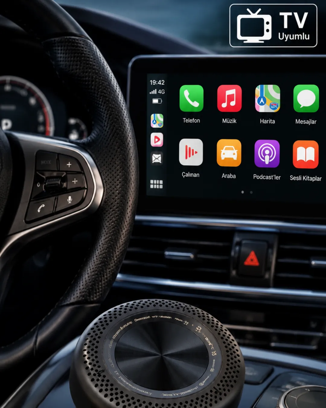 Sim Kart Takılabilen CarPlay Android Auto TV Stick 4G Destekli Medya Kutusu