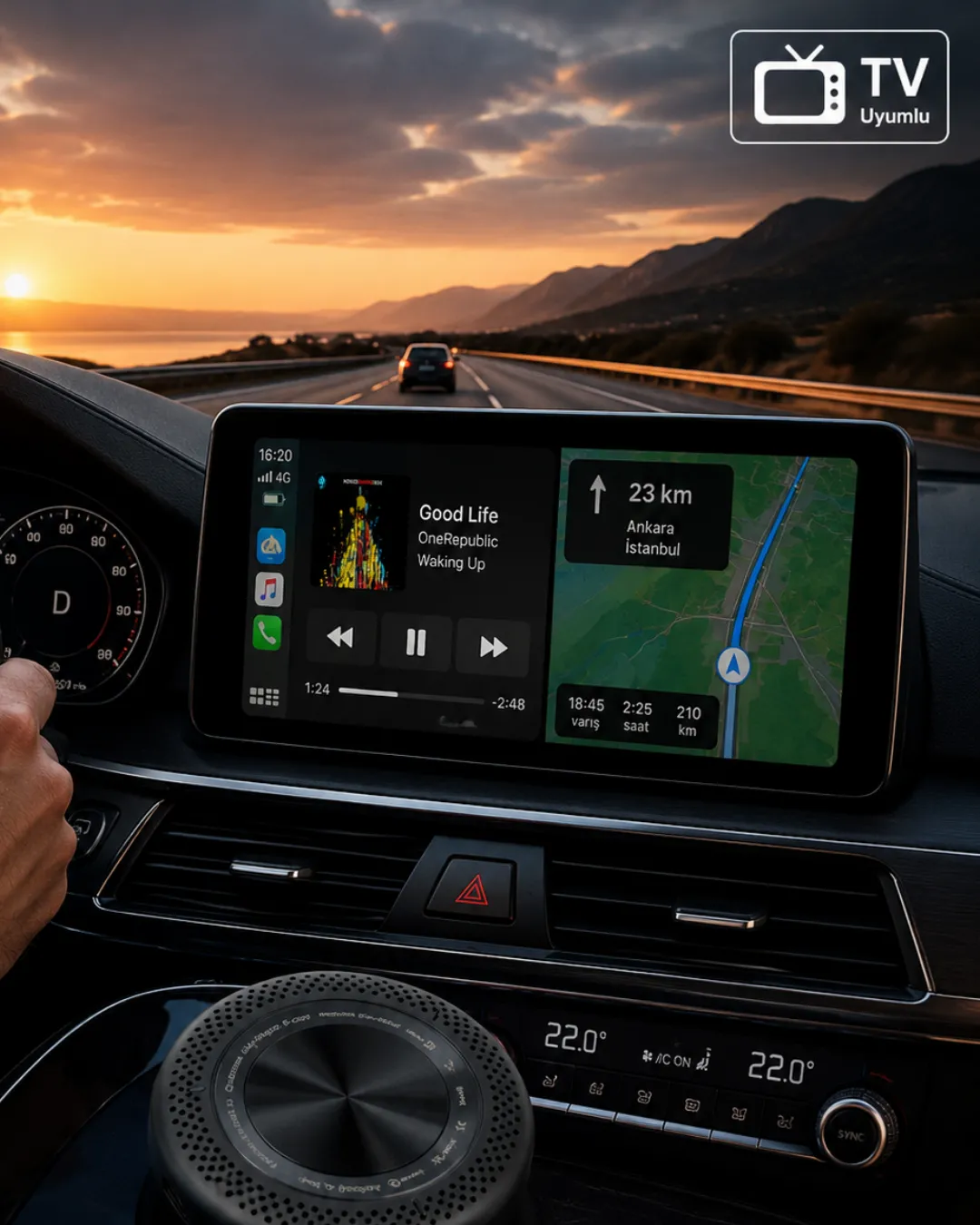 Araç ve TV Uyumlu CarPlay Box 4GB RAM 64GB Hafıza HDMI Android Sistem