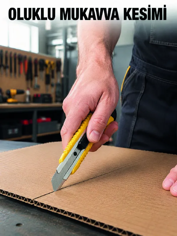 Metal Gövdeli 5’li Falçata Seti Profesyonel Maket Bıçağı Karton Koli  Kesici