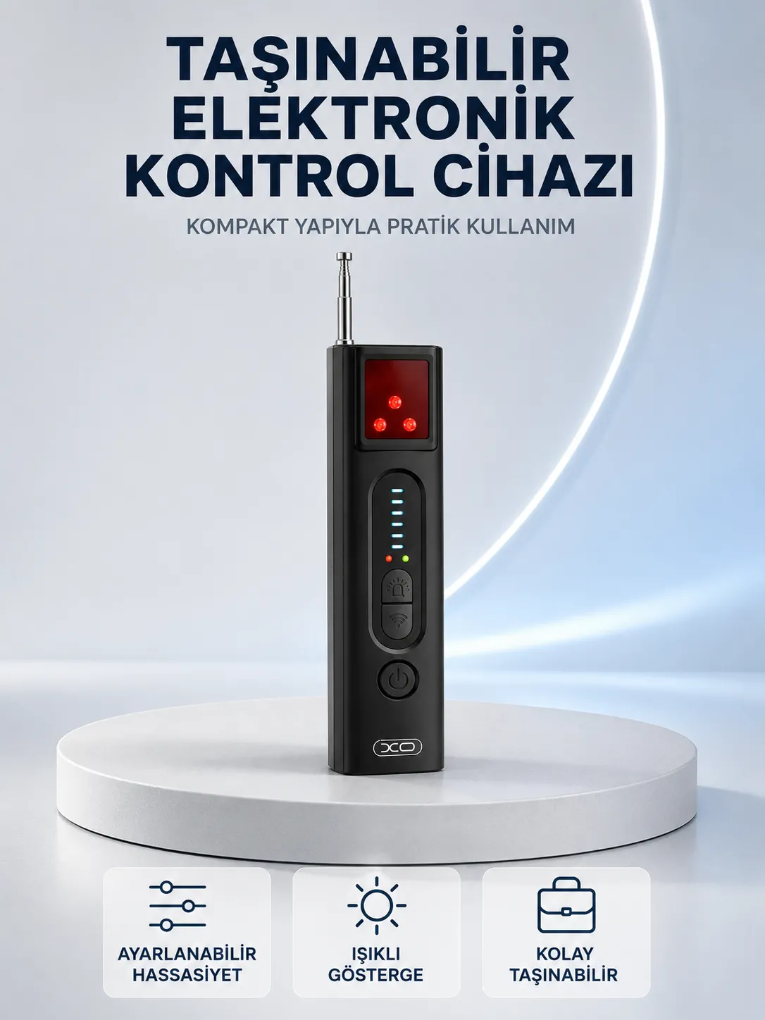 Kompakt Elektronik Kontrol Cihazı Çok Kademeli Hassasiyet Ayarlı Işıklı Gösterge