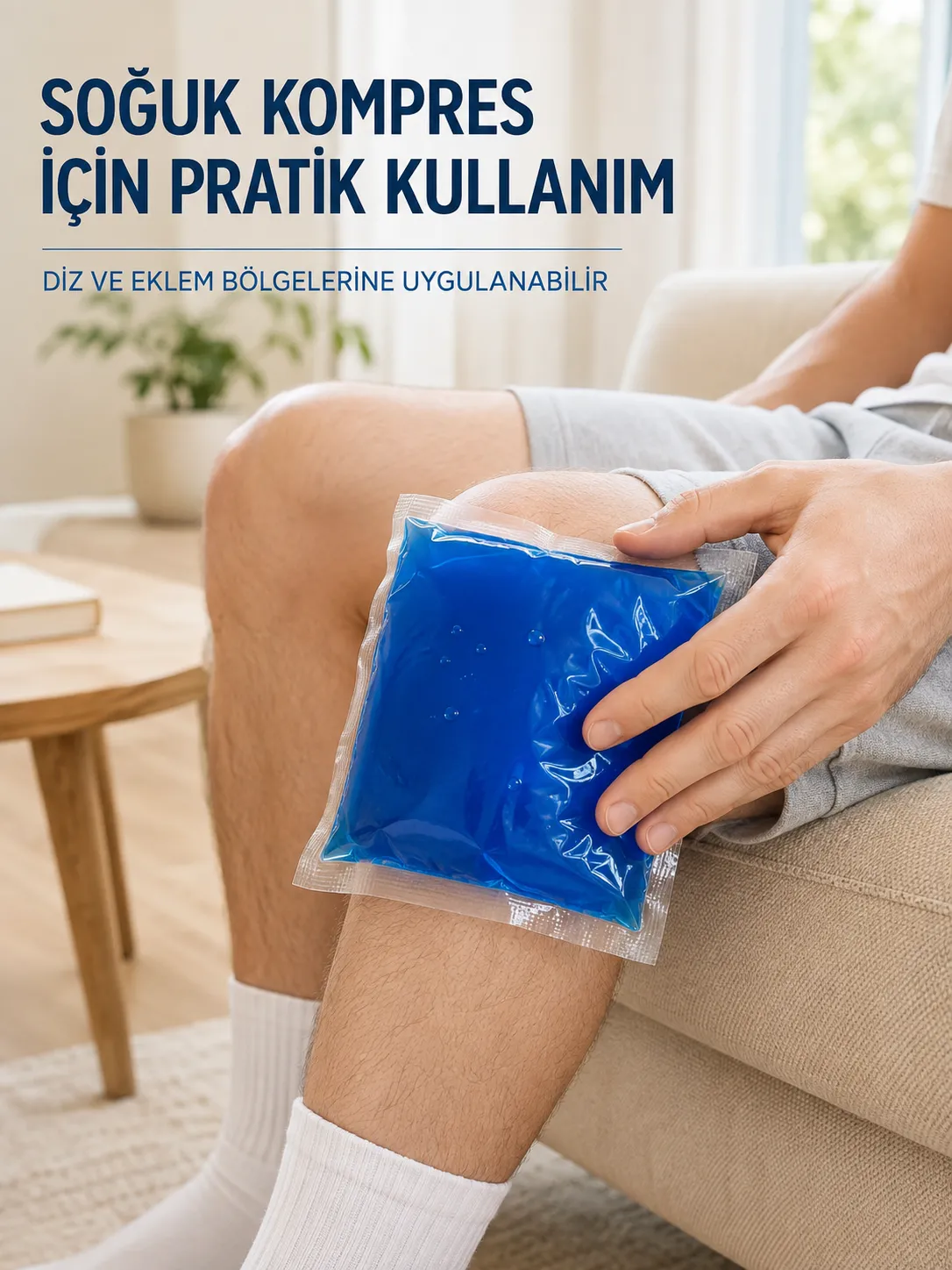 Mavi Termojel Kompres Paketi Sıcak Soğuk Kullanımlı Pratik Jel Kompres
