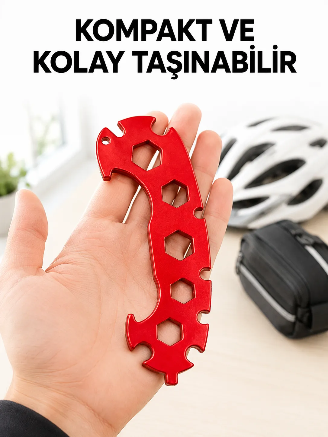 12 Ölçülü Bisiklet Tamir Anahtarı 6-17 mm Kompakt Çok Amaçlı El Aleti