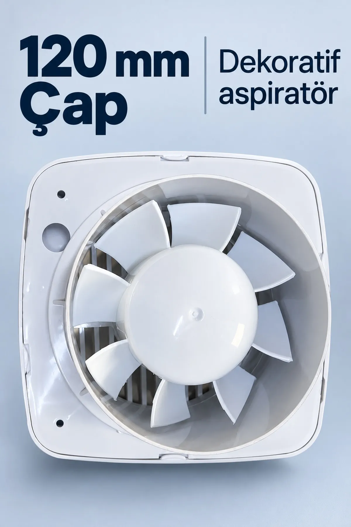 Beyaz Dekoratif Aspiratör 16 W 180 m³/h