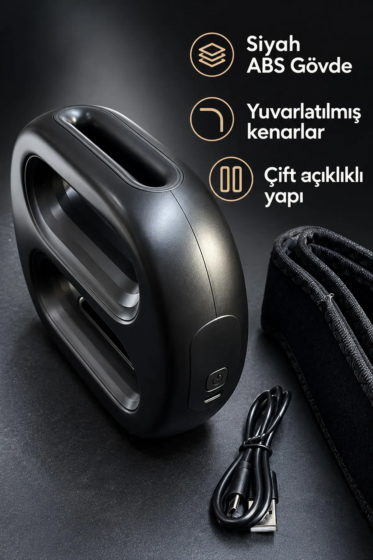 Isıtmalı ve Titreşimli Şarjlı Kemerli Masaj Aleti