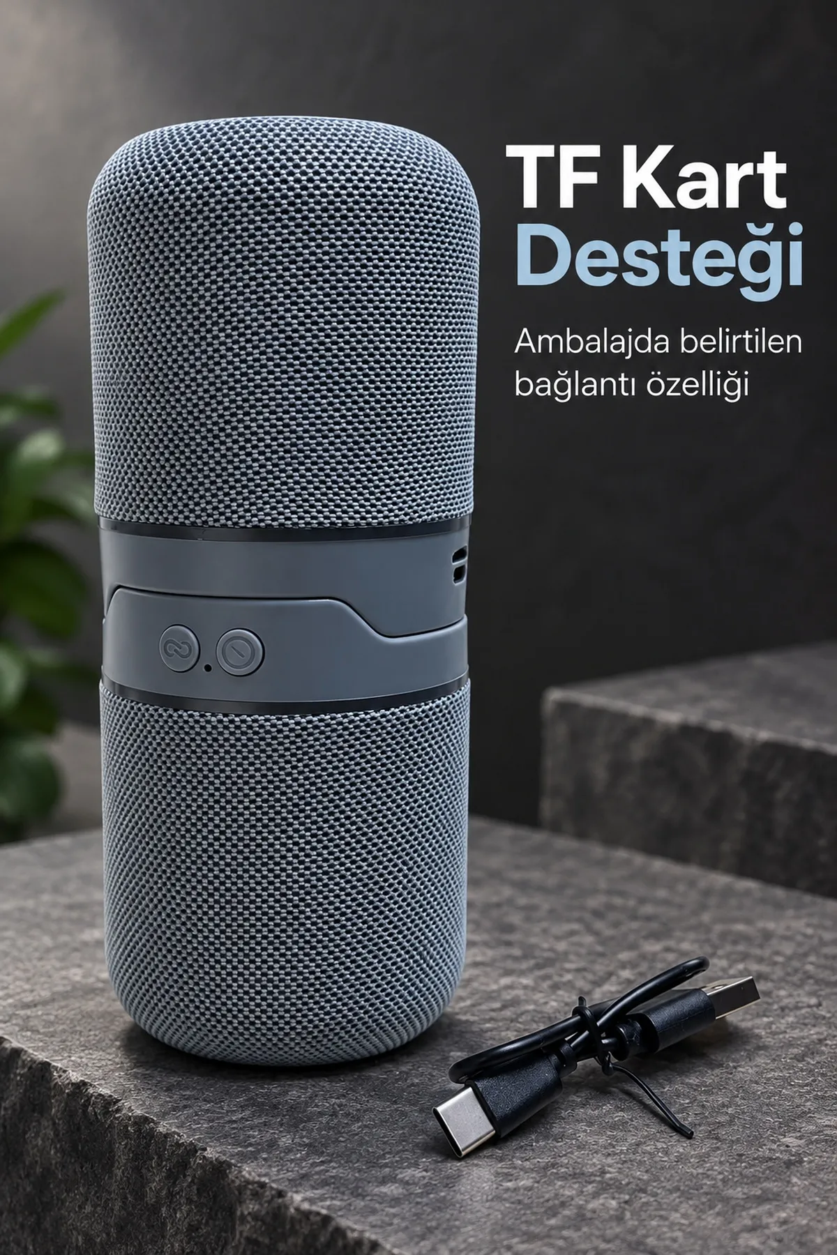 Bluetooth Hoparlör 5 W Çift Hoparlör Yapısı