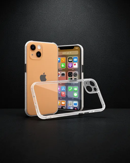 iPhone 13 Mini Kılıf Miami Şeffaf Silikon - Şeffaf