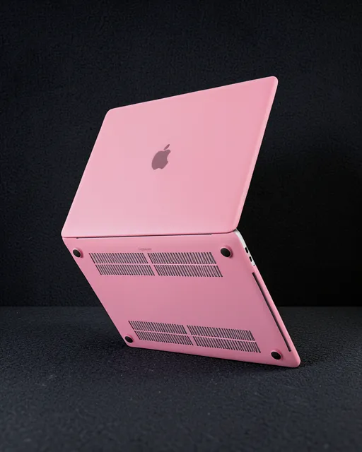 Apple Macbook Pro 13 2020 Macbook Buzlu Kapak - Pembe