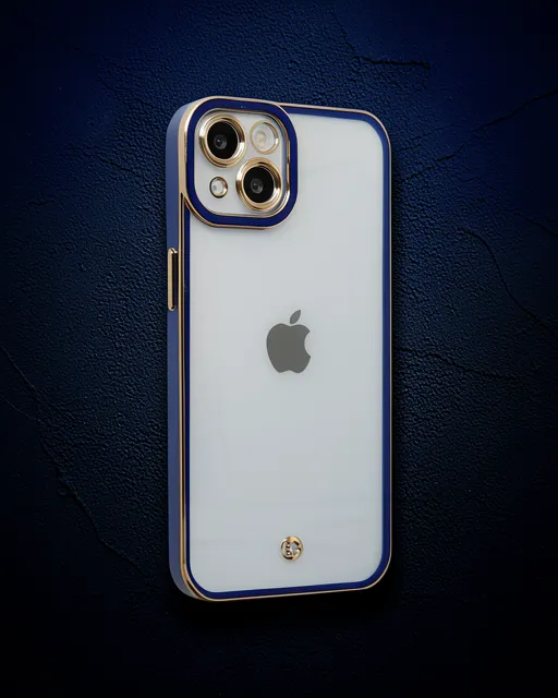 iPhone 14 Plus Kılıf Liva Lens Silikon - Mavi